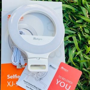 Selfie Ring Halo Light with Clamp NWT